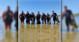 Ils apprennent la plongée pour ramasser les déchets dans le lac