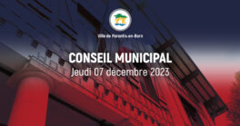 Prochain Conseil Municipal : jeudi 07 décembre 2023