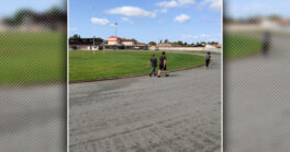 La piste circulaire d’athlétisme rénovée durant l’été 2024