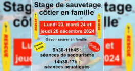 Un stage de sauvetage côtier en famille pendant les vacances de Noël